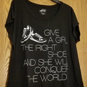 Style & Co Sport - Give a Girl the Right Shoe Tee
